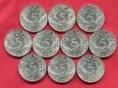 Bundesrepublik Deutschland BRD 10 x 5 DM Silber Kursmünze Lot Silberadler Erhaltung ! High Grade Quality Mintstate min contact marks -