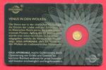 Ruanda, Rwanda 10 FRW Minigoldmünze - 1/200 Unze Gold Venus in den Wolken - aus der Serie Icons of the World - Gold Affordable -