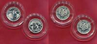 Russland Russia Rußland 2 x 1 Rubel Silber 1998 Winter Olympic Games -