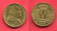 Frankreich, France 20 Francs Goldmünze Ludwig XVIII. I. Restauration Paris -