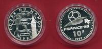 Frankreich 10 Francs Silber Fußball-Weltmeisterschaft 1998 -
