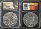 Niue 5 Dollars Silber 2 Unzen Ounces Geronimo Teilvergoldet Hohes Relief High Relief -