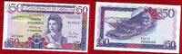 Gibraltar Banknote 50 Pfund Gibraltar Banknote 50 Pounds 1986 uncirculated, airview of city, ER II -