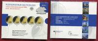 Bundesrepublik Deutschland, Germany FRG 2 Euro Gedenkmünzenset Spiegelglanz Set 5 x 2 Euro Hamburg Michel -