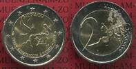 Monaco 2 Euro 20 Jahre Uno Mitgliedschaft Aus Originalrolle -