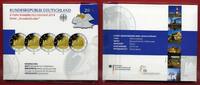Bundesrepublik Deutschland 5 x 2 Euro Satz Serie Bundesländer Niedersachsen Gedenkmünzenset - Michaeliskirche, Hildesheim -