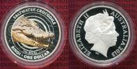 Australia Australien $1 Dollar Saltwater Crocodile Bindi -