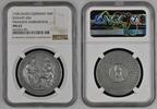 Deutschland Weißmetall - Medailleur Karl Goetz Medaille 1930 Kaiser Barbarossa 1180 Belehnung Otto von Wittelsbach mit Bayern NGC MS 63