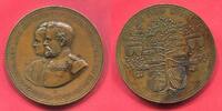 Deutschland Kaiserreich Bronzemedaille Karoline und Maximilian von Lutz Segen des Himmels Silberhochzeit 1866-1891 -