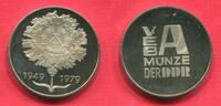 Deutsche Demokratische Republik DDR Motivprobe Pattern Probe 25 Jahre DDR Nelkenprobe - Nelken-Probe Münze Berlin -