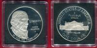 USA 1 Dollar Silbermünze Commemorative Coin 1993 Bill of Rights - James Madison proof