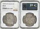 Mexico 8 Reales Silber Mit Prägeglanz Rare in Mintstate -
