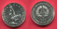 Deutsche Demokratische Republik 20 Mark Gedenkmünze 100. Todestag Carl Zeiss Mikroskop -