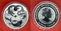Australien 1 Dollar Silbermünze - 1 oz Silber Drachenserie - Dragon Series - Drache & Koi - Mythen und Legenden -