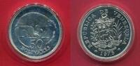 Venezuela 50 Bolivares Silber Riesengürteltier -