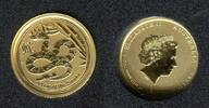 Australien 15 Dollar Goldmünze - 1/10 Unze Gold Lunar - Year of the Snake - Jahr der Schlange -