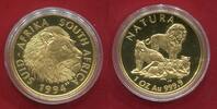 Südafrika South Africa Natura 1 Unze Ounce Gold Monarchs of Africa Series Löwe Lion -