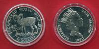 Cook-Inseln 50 Dollars Silber Endangered Wildlife - Gefährdete Tierwelt - Mufflon -
