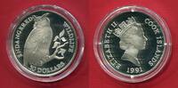 Cook-Inseln 50 Dollars Silber Endangered Wildlife - Gefährdete Tierwelt - Uhu -
