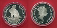 Cook-Inseln 50 Dollars Silber Endangered Wildlife - Gefährdete Tierwelt - Wanderfalke -