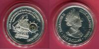Cook-Inseln 1 Dollar Silbermünze Battle of Trafalgar mit Farbinlay -