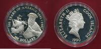 Cook-Inseln 100 Dollars Silber 500 Jahre Amerika - 1492-1992 (5 oz) -