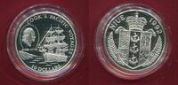 Niue 10 Dollars Silber Segelschiff von James Cook -
