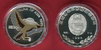 Korea, Nord Korea North 500 Won Silbermünze Steinadler - Fauna of Asia -