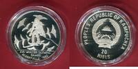 Kambodscha Cambodia 20 Riels Silber XVI. Winterolympiade Albertville -