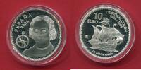 Spanien 10 Euro Silber 2006 500. Todestag von Christoph Kolumbus, Santa Maria proof in capsule