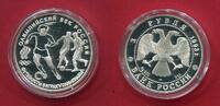 Russland 3 Rubel Silber 1 Unze Ounce Olympische Spiele - Fußball -