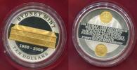 Australien Australia 10 Dollars Silber Teilvergoldet Sydney Mint Jubiläum 1855 - Sovereign Sesquicentenary 150 Jahre -