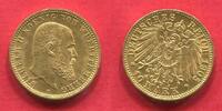 Württemberg Kaiserreich Deutschland 10 Mark Gold König Wilhelm II. -
