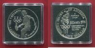 USA 1 Dollar Silber 1996 Olympische Spiele Atlanta - Tennis proof in capsule with certificate