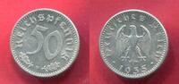 Drittes Reich Germany III. Reich 1933-1945 50 Reichspfennig Pfennig War preparation issue Kriegsvorbereitung Prägung -