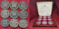 San Marino 9 Silbermedaillen je ca 100 g .986 Silber 50 mm ND 2003 Staat... 2,135.52 &pound;  +  41.02 &pound; shipping