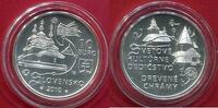 Slowakei Slovensko 10 Euro Silber 2010 Weltkulturerbe Holzkirchen Stempe... 33.33 &pound;  +  10.25 &pound; shipping