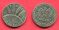 Polen Poland 10 Zloty Proba Pattern Trial Strike 1971 FAO bankfrisch 10.25 &pound;  +  10.25 &pound; shipping