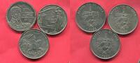 Cuba Kuba 3 x 1 Peso Cu/Ni 2001 175th Anniversary Panamerican Congress Simon Bolivar Uncirculated