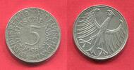 Bundesrepublik Deutschland 5 DM Silber Kursmünze, Silberadler Jahrgang Key Date -