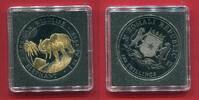 Somalia 100 Shillings Silber Golden Enigma Edition - African Wildlife Elefant (1 oz, m. Goldveredelung) -