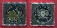 Somalia 100 Shillings Silber Golden Enigma Edition - African Wildlife Elefant (1 oz, m. Goldveredelung) -
