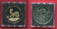 Gabun 1000 Francs CFA Silber Golden Enigma Edition - Springbock (1 oz, m. Goldveredelung) -