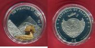 Palau 5 Dollars Silbermünze teilcoloriert 7 Wonders of the World - The Pyramids of Giza -