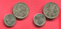 Französich French Indochina 10 und 20 Centimes Magnetisch 20 Cent nicht Magnetisch -