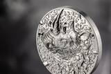 20 Dollars RHINO Silver Burst 3 Oz Silver Coin 20$ Cook Islands 2025 Proof