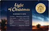 LIGHT OF CHRISTMAS 1/1000 Oz Gold Coin 1000 Francs Gabon Prooflike