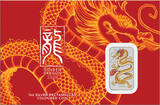 1 Dollar GOLDEN DRAGON 1 Oz Silver Coin 1$ Australia 2026 BU-Brilliant Uncirculated