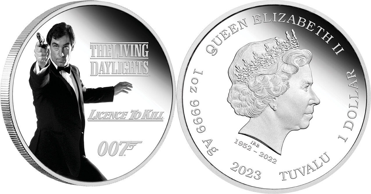 1 Dollar JAMES BOND Legacy Series 1 Oz Silver Coin 1 Tuvalu 2023 Proof