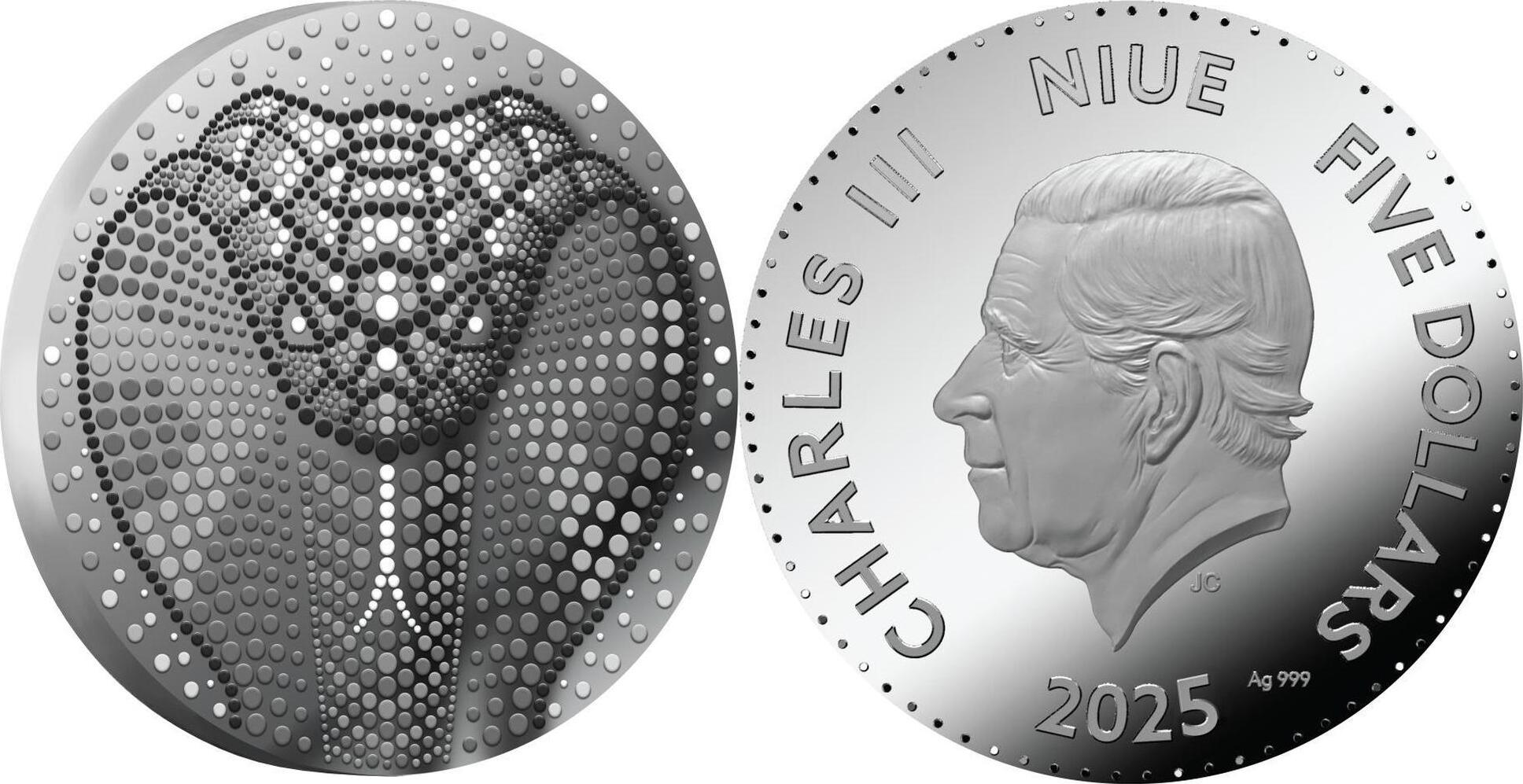 5 Dollars SNAKE Lunar Year 2 Oz Silver Coin 5$ Niue 2025 Prooflike |  MA-Shops